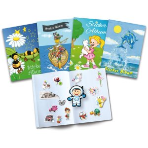 Herma Sticker plakboek voor kinderen, a5, "Beste vrienden" (16 paginas, blanco)