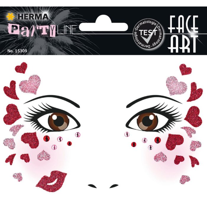 Herma FASHIONLine Face Art Sticker Liefde