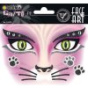 Herma FASHIONLine Face Art Sticker Roze Kat