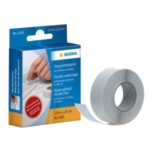 Dubbelzijdige kleefband, stevig hechtend, 12 m lang
