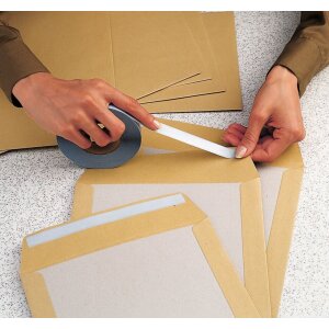 Dubbelzijdige kleefband, stevig hechtend, gemaakt van papier, 50 m