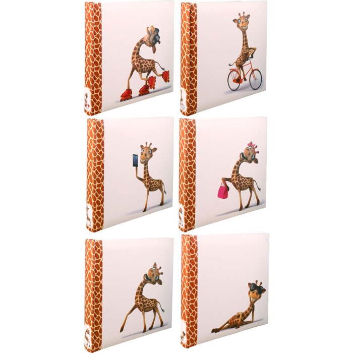 Walther xl kinderalbum giraffe 30x30 cm 100 witte paginas