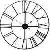Klok ø 80x4 cm - 1xAA Wit - Zwart - 5kl0140m