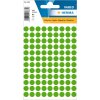 Multifunctionele etiketten groen ø 8 mm rond papier mat 540 st.