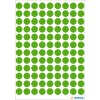Multifunctionele etiketten groen ø 8 mm rond papier mat 540 st.