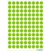Multifunctionele etiketten groen ø 8 mm rond papier mat 540 st.
