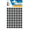 Multifunctionele etiketten zwart ø 8 mm rond papier mat 540 st.