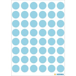 Multifunctionele etiketten blauw ø 12 mm rond papier mat 240 st.