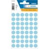 Multifunctionele etiketten blauw ø 12 mm rond papier mat 240 st.