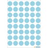 Multifunctionele etiketten blauw ø 12 mm rond papier mat 240 st.