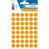 Multifunctionele etiketten oranje ø 12 mm rond papier mat 240 st.