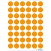 Multifunctionele etiketten oranje ø 12 mm rond papier mat 240 st.