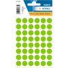 Multifunctionele etiketten groen ø 12 mm rond papier mat 240 st.