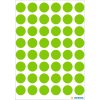 Multifunctionele etiketten groen ø 12 mm rond papier mat 240 st.