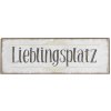 Tekstbord 30x10x0.5 cm Wit - Zwart - 6Y2808