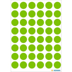 Multifunctionele etiketten groen ø 12 mm rond...