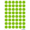 Multifunctionele etiketten groen ø 12 mm rond papier mat 240 st.