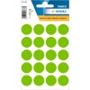 Multifunctionele etiketten groen ø 19 mm rond papier mat 100 st.