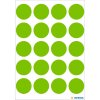 Multifunctionele etiketten groen ø 19 mm rond papier mat 100 st.