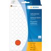 Multifunctionele etiketten rood ø 13 mm rond papier mat 2464 st.