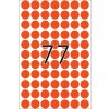 Multifunctionele etiketten rood ø 13 mm rond papier mat 2464 st.