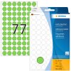 Multifunctionele etiketten groen ø 13 mm rond papier mat 2464 st.
