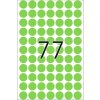 Multifunctionele etiketten groen ø 13 mm rond papier mat 2464 st.