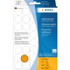 Multifunctionele etiketten helder oranje ø 19 mm rond papier mat 960 st.