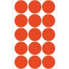 Multifunctionele etiketten rood ø 32 mm rond papier mat 480 st.