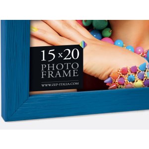Houten lijst Mexico 30x45 cm blauw