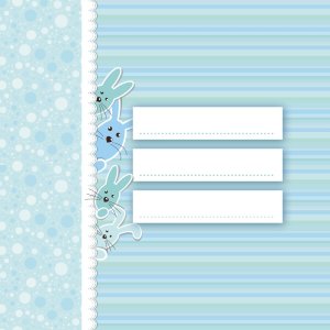 ZEP Baby Album Cinzia 31x31 cm blauw 60 witte paginas