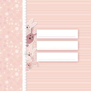 Cinzia Baby Album 24x24 cm roze