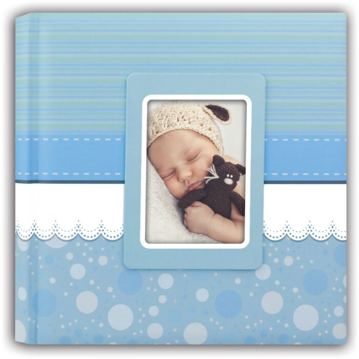 Cinzia Baby Album 24x24 cm blauw