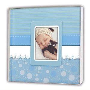 Cinzia Baby Album 24x24 cm blauw
