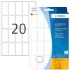 Multifunctionele etiketten wit 19x40 mm papier mat 640 st.