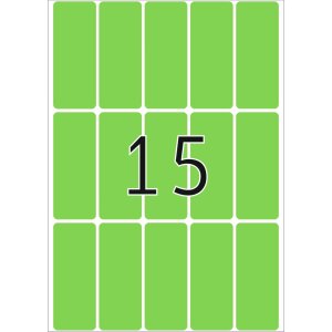 Multifunctionele etiketten groen 20x50 mm papier mat 480 st.