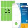 Multifunctionele etiketten groen 20x50 mm papier mat 480 st.