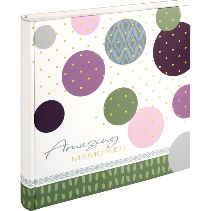 Walther Jumbo Fotoalbum Amazing Memories groen 30x30 cm 100 witte paginas
