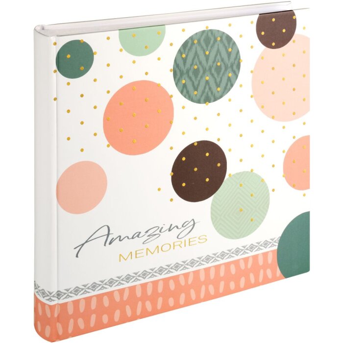 Walther Jumbo Fotoalbum Amazing Memories zalm 30x30 cm 100 witte paginas