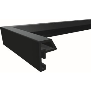 Walther Kunststof lijst Steel Style 40x40 cm zwart