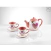 20ca1019 Mascagni 2 koffiekopjes set roze