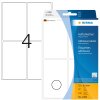 Multifunctionele etiketten wit 52x82 mm papier mat 128 st.