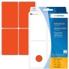 Multifunctionele etiketten rood 52x82 mm papier mat 128 st.