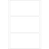 Multifunctionele etiketten wit 52x100 mm papier mat 96 st.