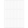 Multifunctionele etiketten wit 6x50 mm papier mat 1248 st.