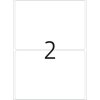 Multifunctionele etiketten wit 74x105 mm papier mat 64 st.