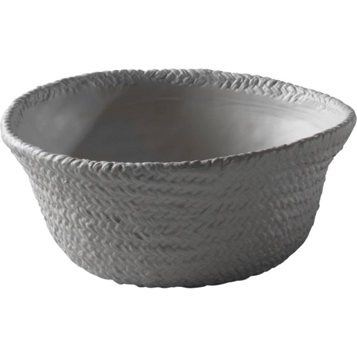 20do1517 Mascagni Decoratieve Kom 26,2x25,7x12,3 cm grijs