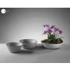 20do1517 Mascagni Decoratieve Kom 26,2x25,7x12,3 cm grijs