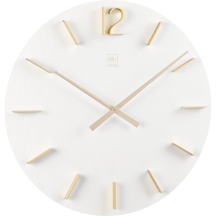 20qm578 Mascagni Wandklok 50 cm wit