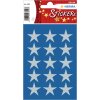 herma sticker sterretjes 5-puntig, zilver ø 22 mm
